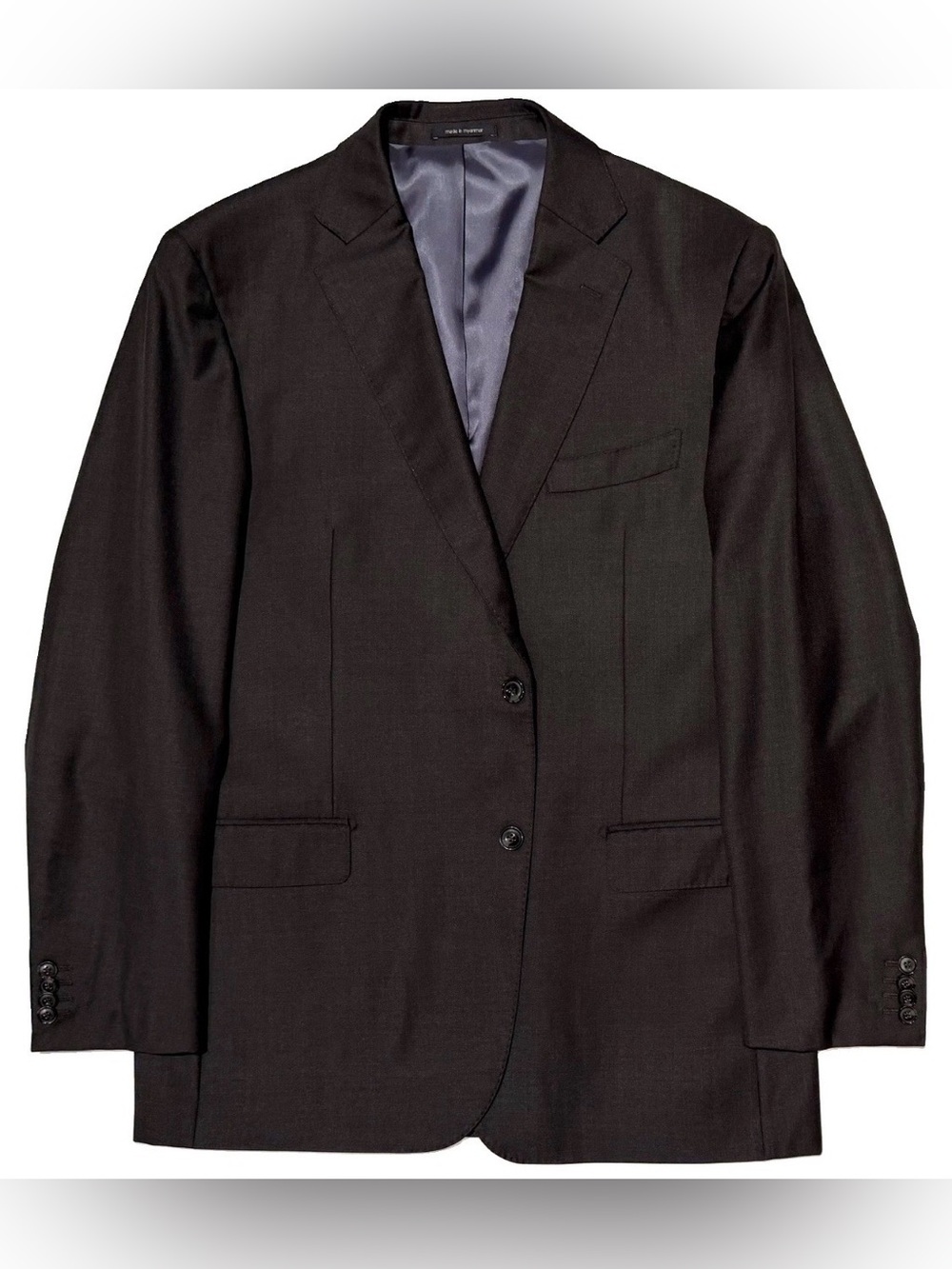 $699 SUIT SUPPLY JACKET 48L 46L 46 ITALY WOOL VITALE CANONICO BARBERIS CHARCOAL
